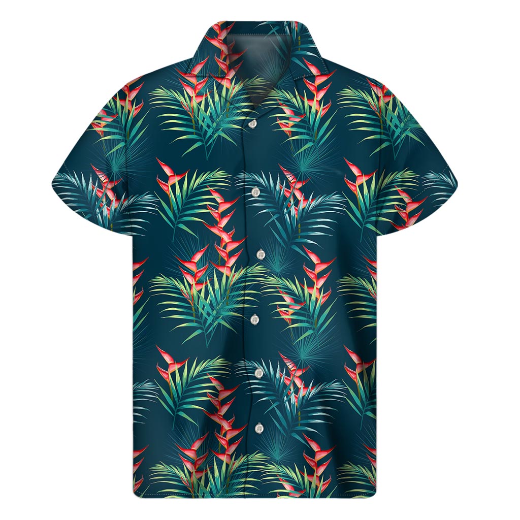 Hawaiian Paradise: Tropical Plants Men&#39;s Short Sleeve Shirt - 1