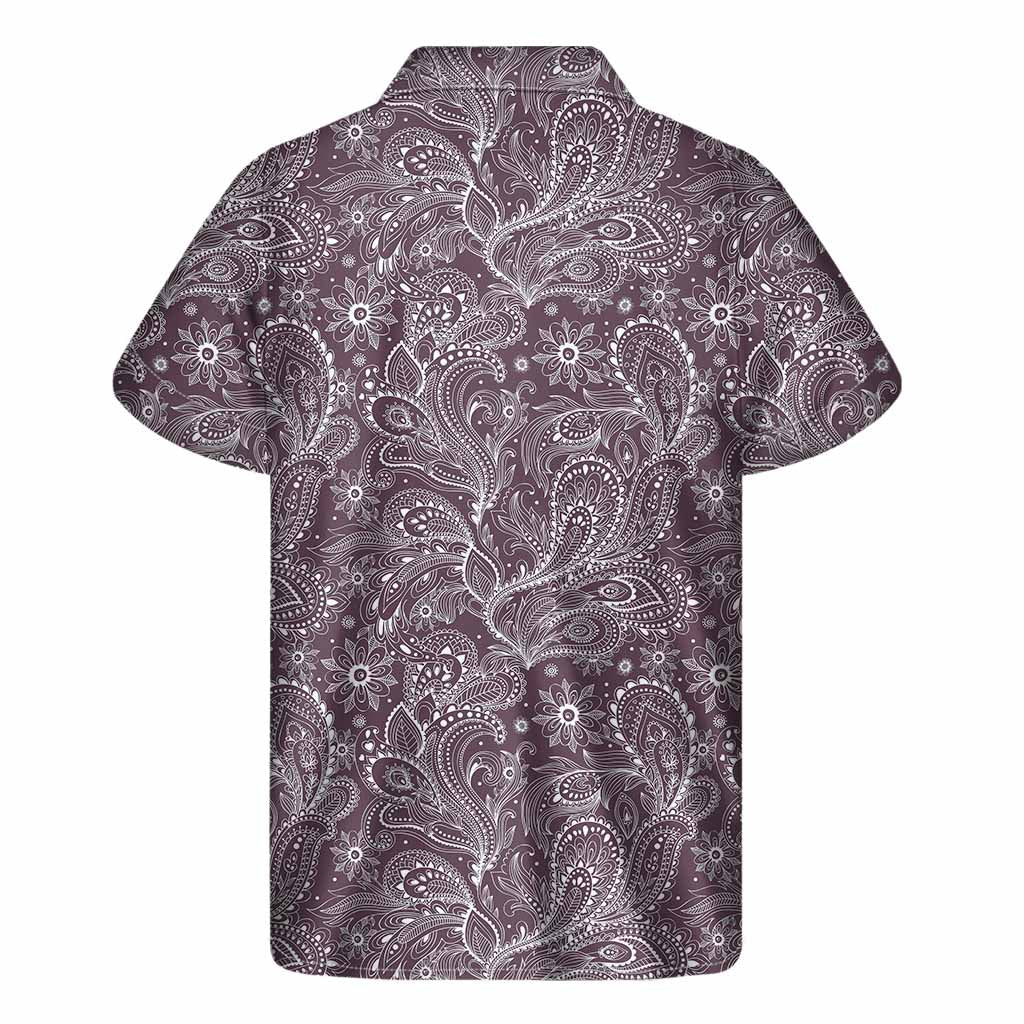 Umber Floral Hawaiian Vibes Short Sleeve Shirt - 1