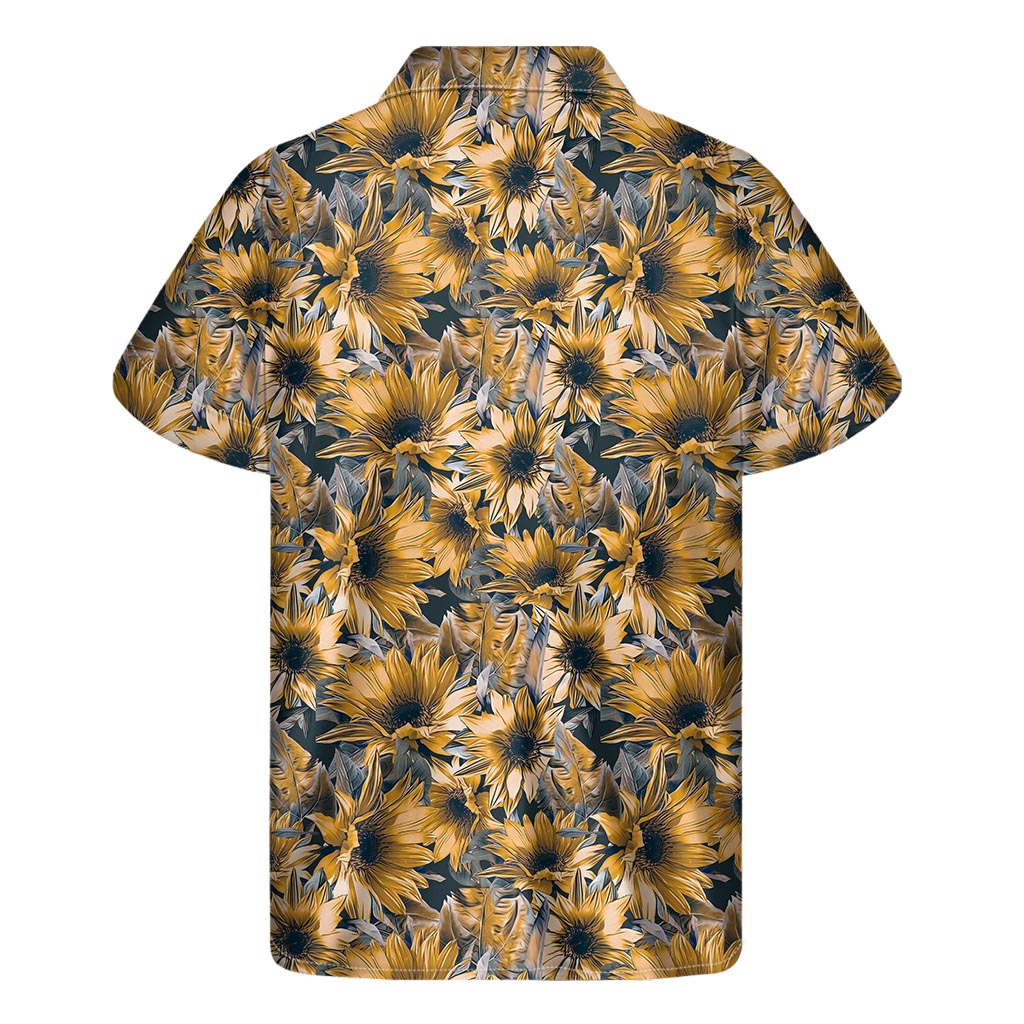 Sun-Kissed Aloha: Vintage Sunflower Hawaiian Shirt - 2