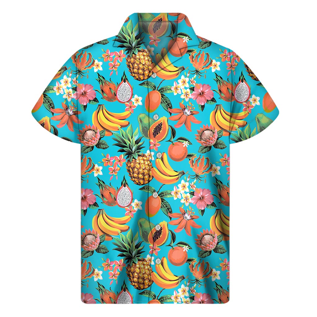 Vintage Tropical Fruits Hawaiian Shirt - 1