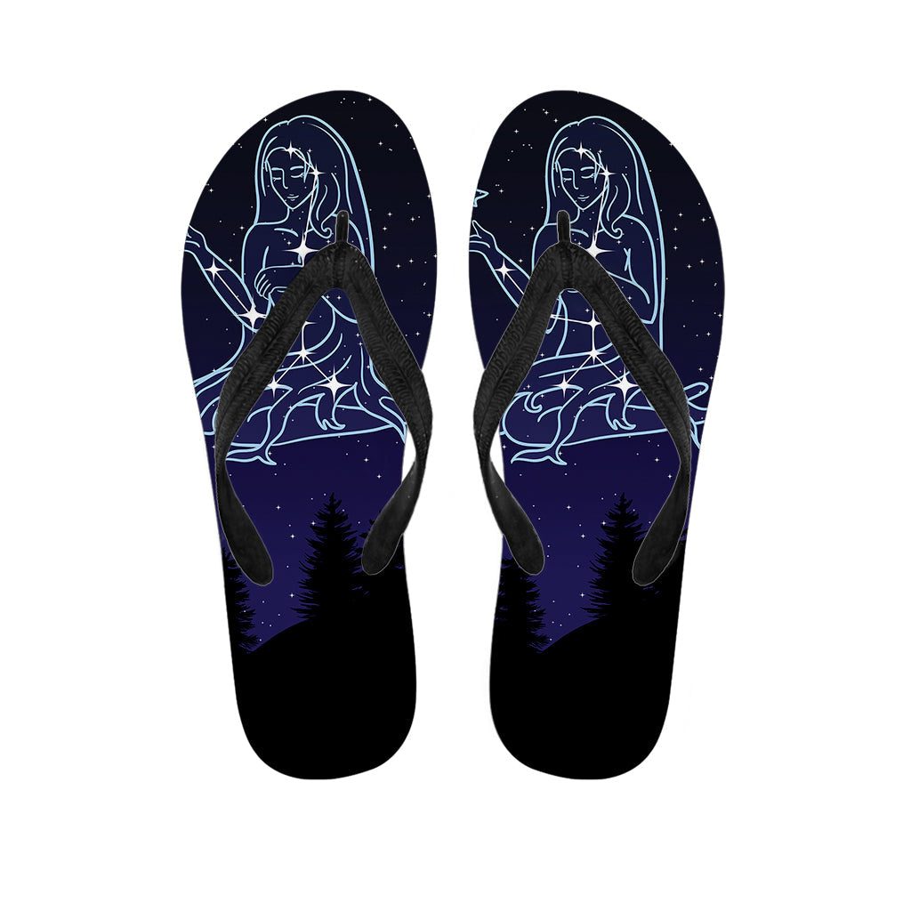 Virgo Constellation Print Hawaiian Flip Flops: Walk in Island Style - 1