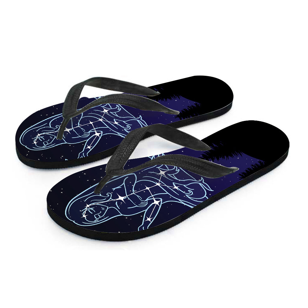 Virgo Constellation Print Hawaiian Flip Flops: Walk in Island Style - 1