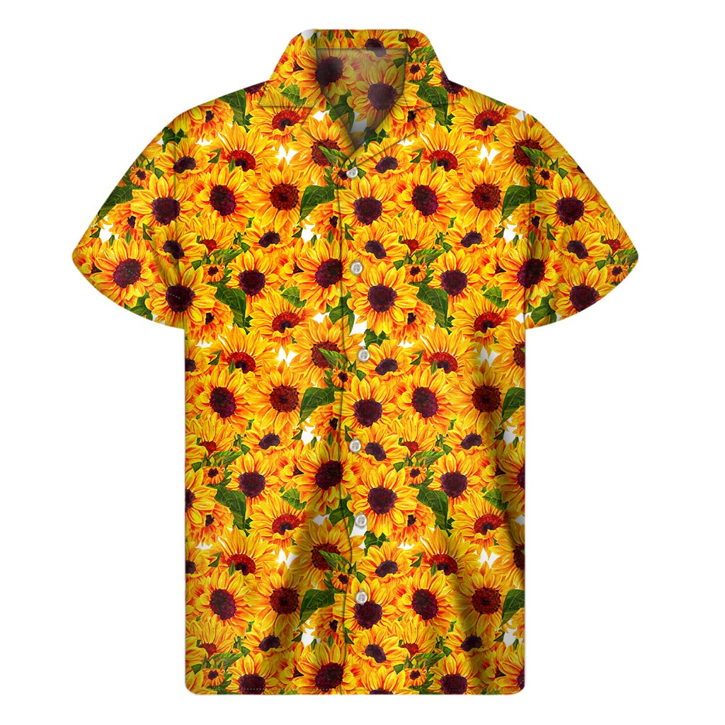 Watercolor Sunflower Hawaiian Shirt - Embrace the Aloha Spirit! - 1