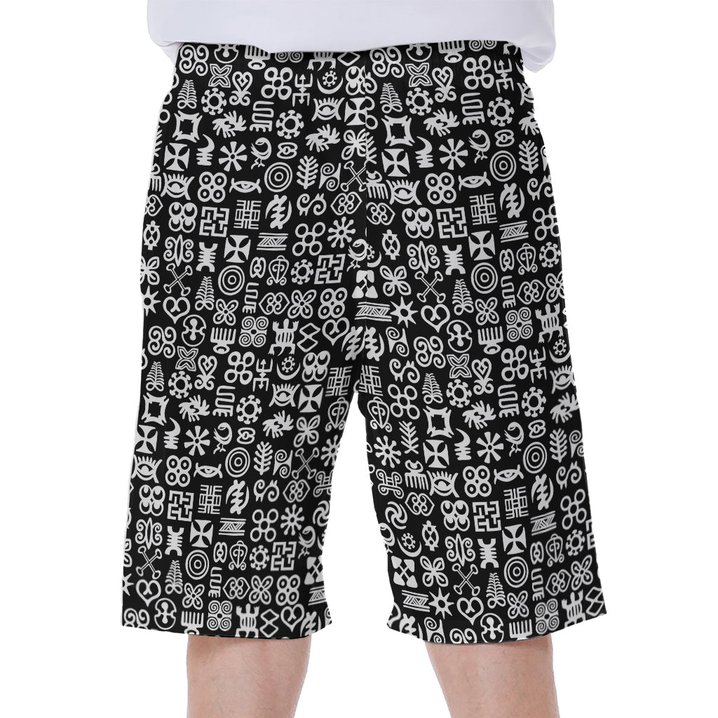 Adinkra Symbols Printed Hawaiian Men&#39;s Beach Shorts - 2