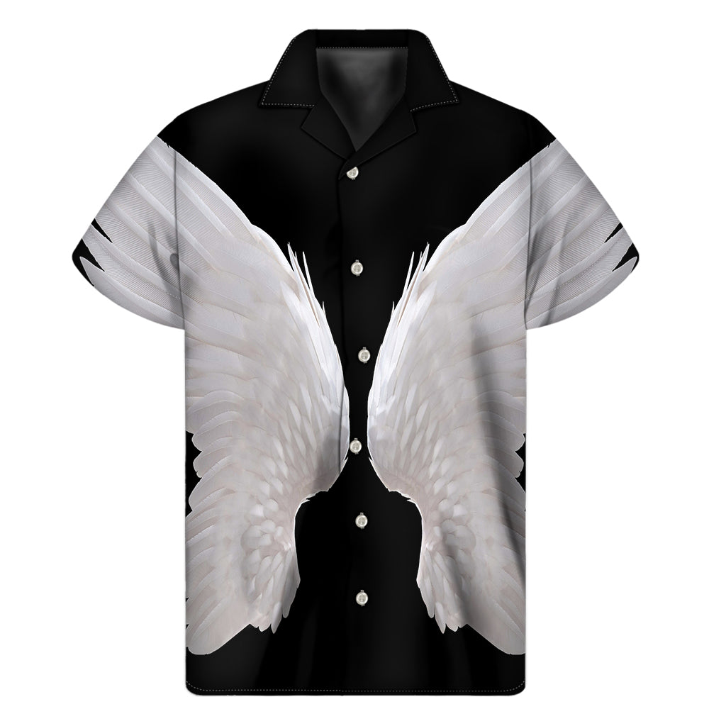 Angel Wings Aloha: Hawaiian Short Sleeve Shirt for Men - 1