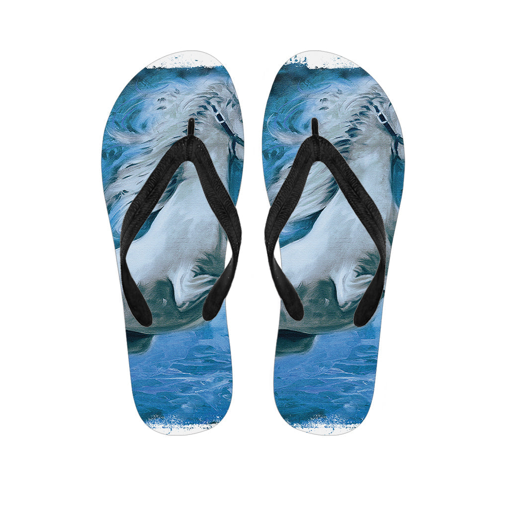 Tropical Paradise: Hawaiian Horse Print Flip Flops and Matching Outfit - 1