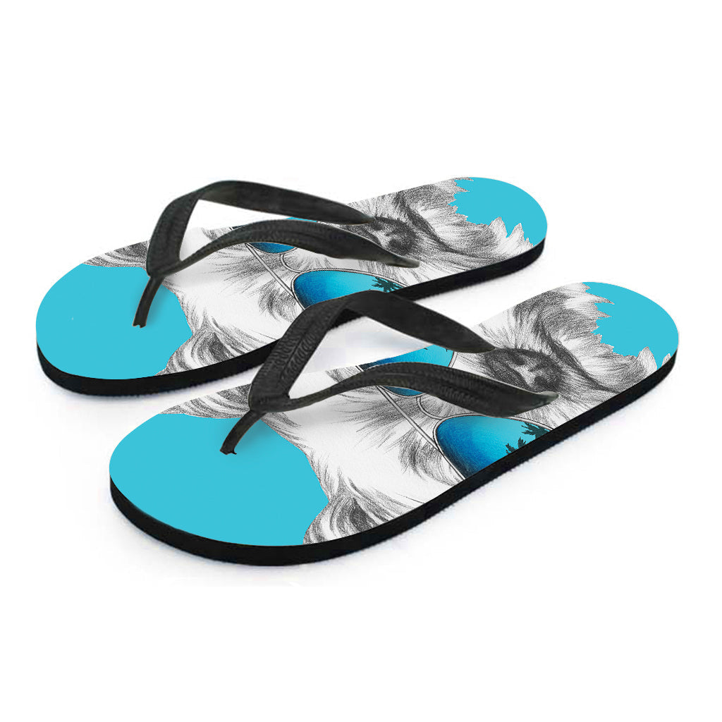 Yorkshire Terrier Hawaiian Print Flip Flops - Perfect for a Tropical Outfit! - 2